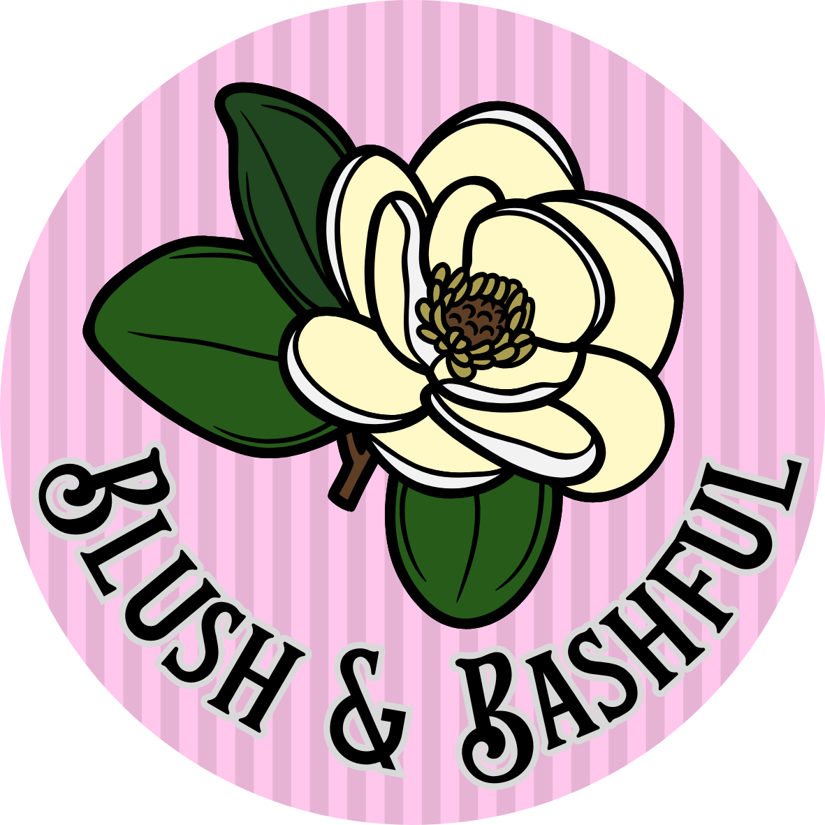 southern charm stickers blush and bashful