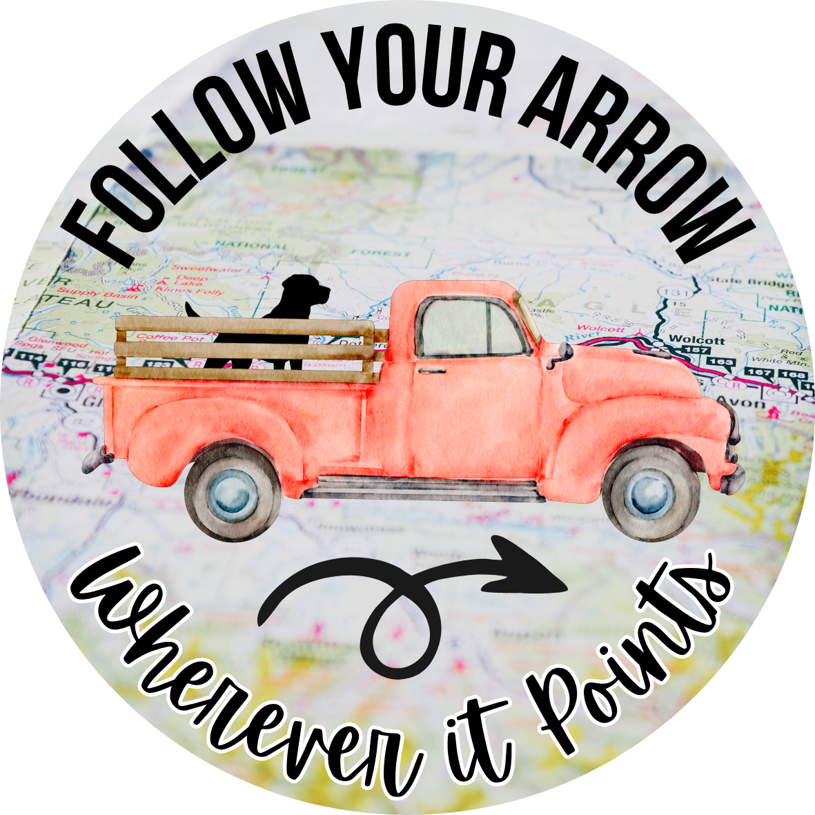 southern charm stickers follow your arrow