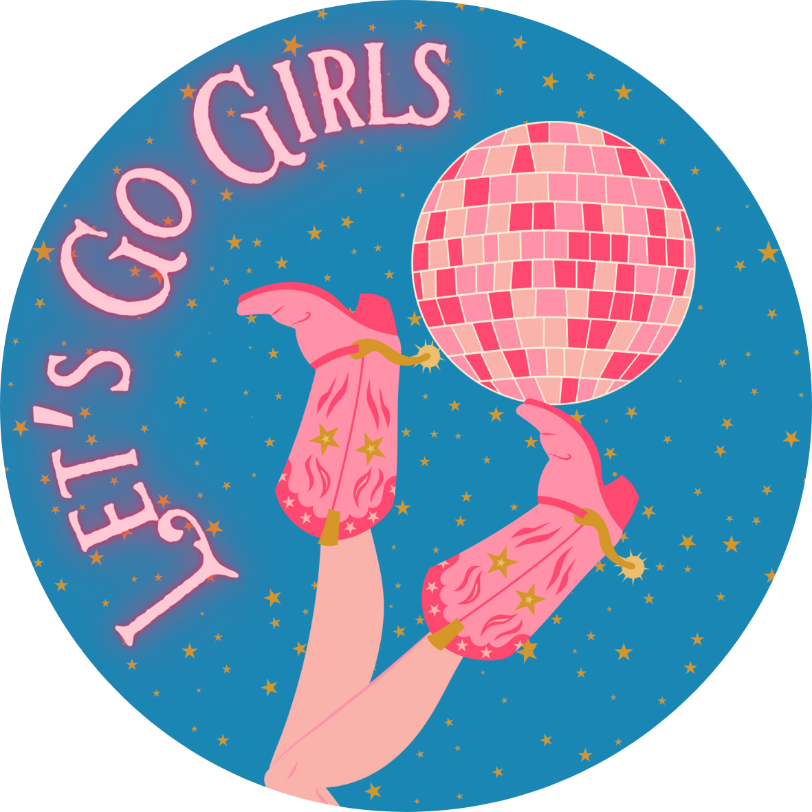 southern charm stickers lets go girls