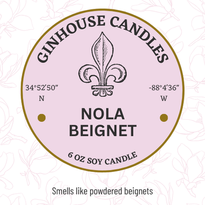 ginhouse candles nola beignet
