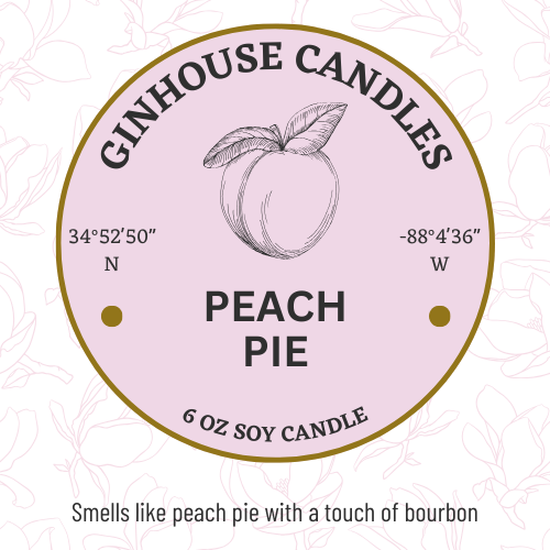 ginhouse candles peach pie