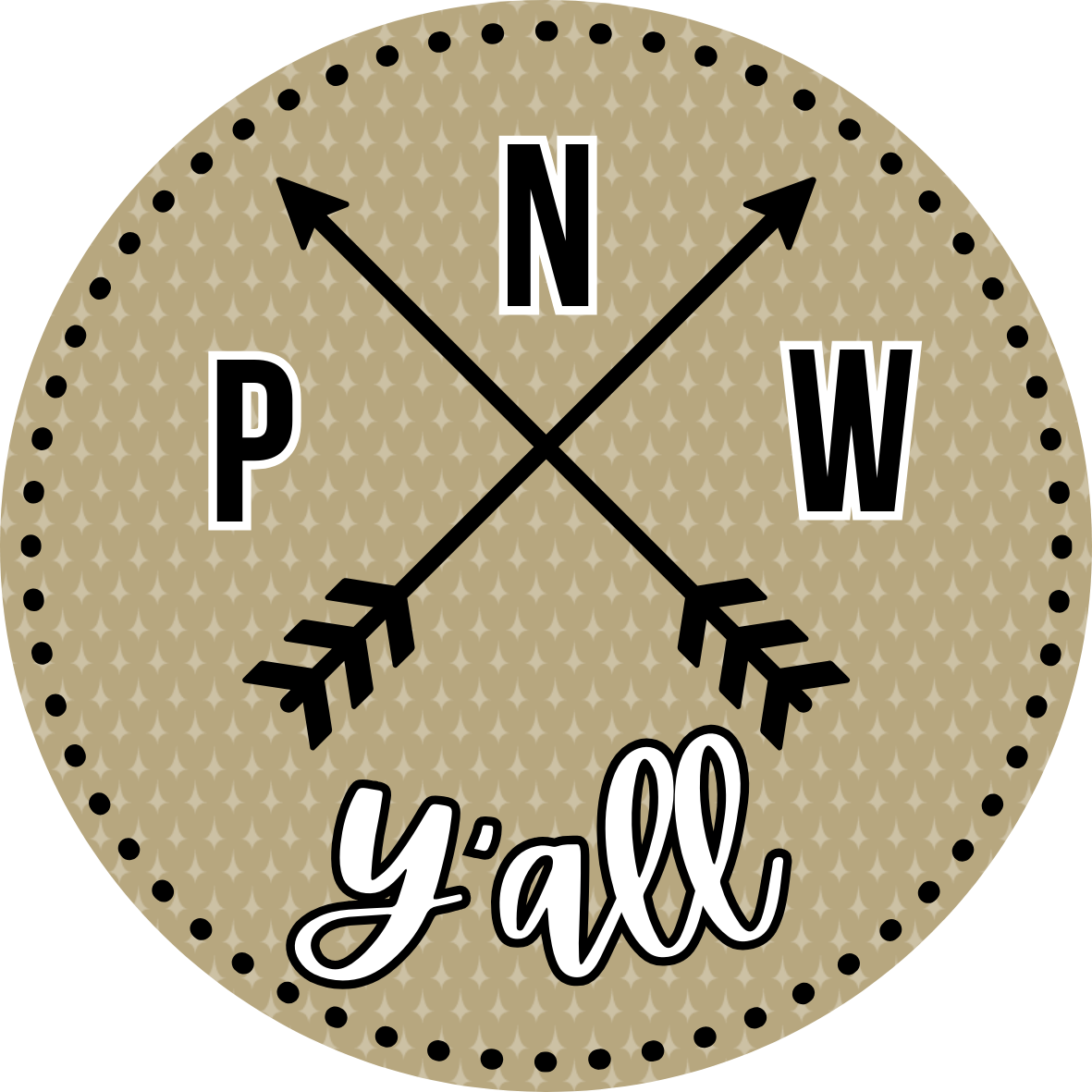southern charm stickers pnw yall