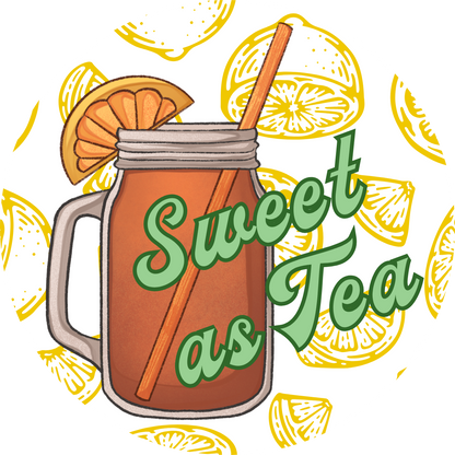 southern charm stickers sweet as tea