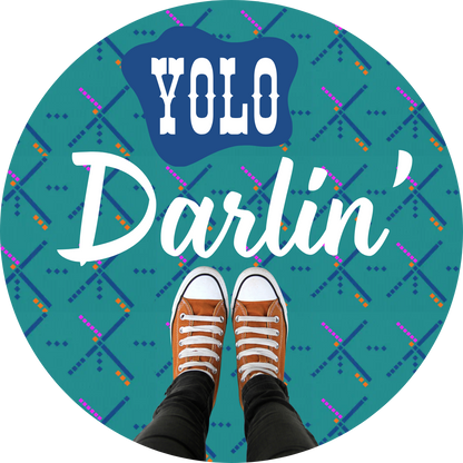 southern charm stickers yolo darlin